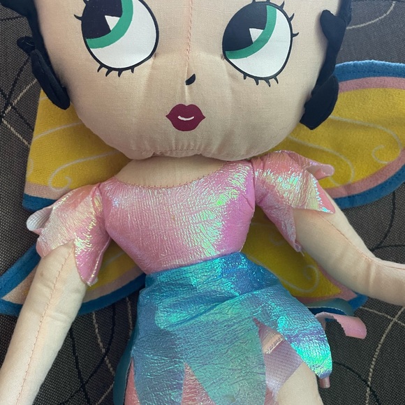 Pink and Blue Dress Betty Boop Fairy Plush 2005 - Picture 12 of 14